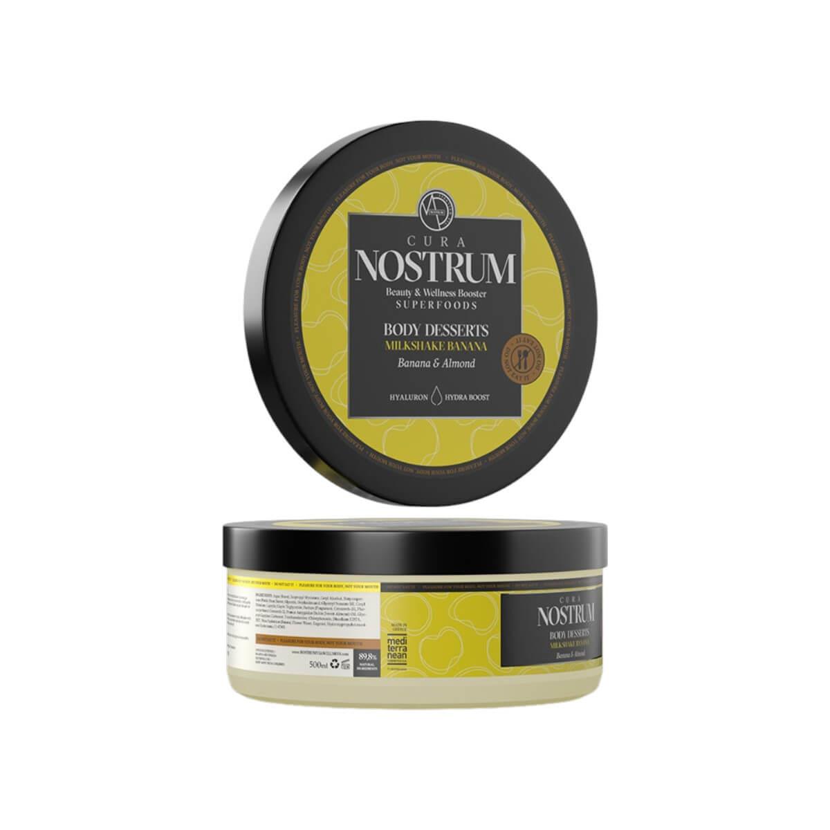 Body desserts milkshake banana & almond 500ml Nostrum