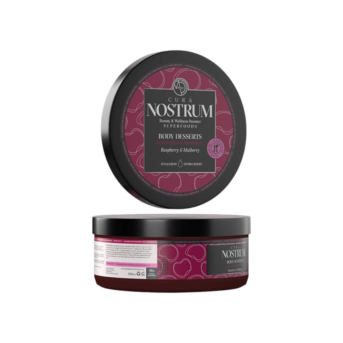 Body desserts jam scrub raspberry & mulberry 500ml Nostrum