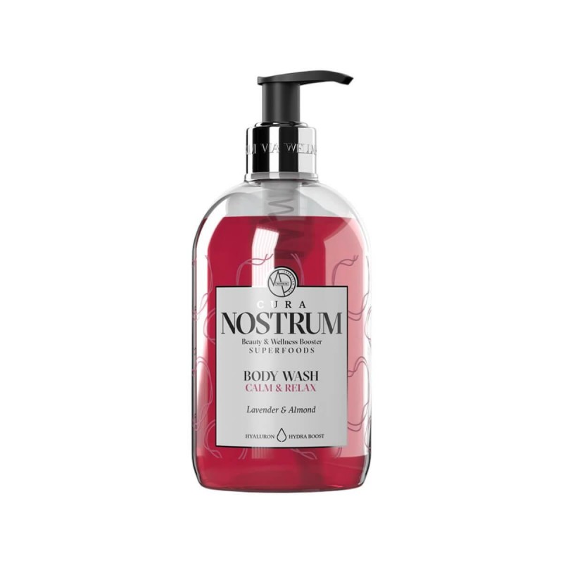 Body wash calm & relax lavender almond 500ml Nostrum
