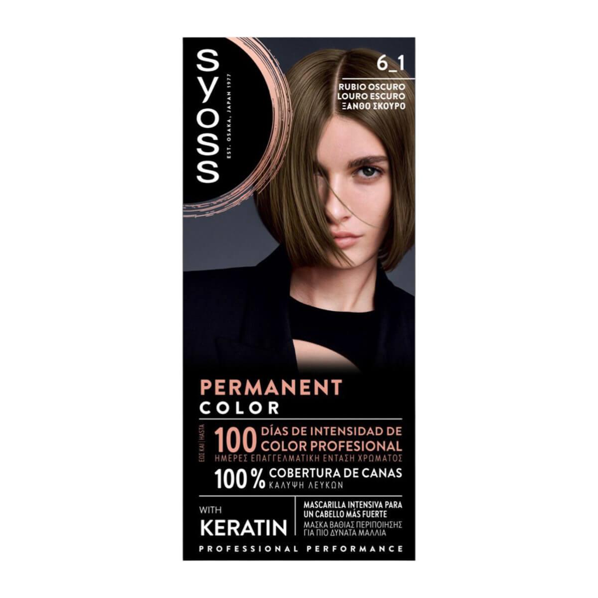Permanent hair dye 6-1 dark blond Syoss