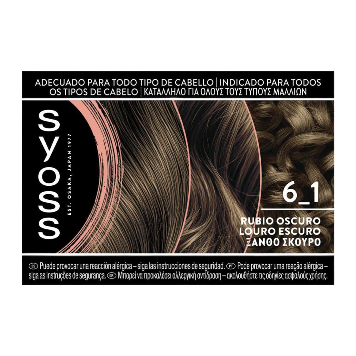 Permanent hair dye 6-1 dark blond Syoss