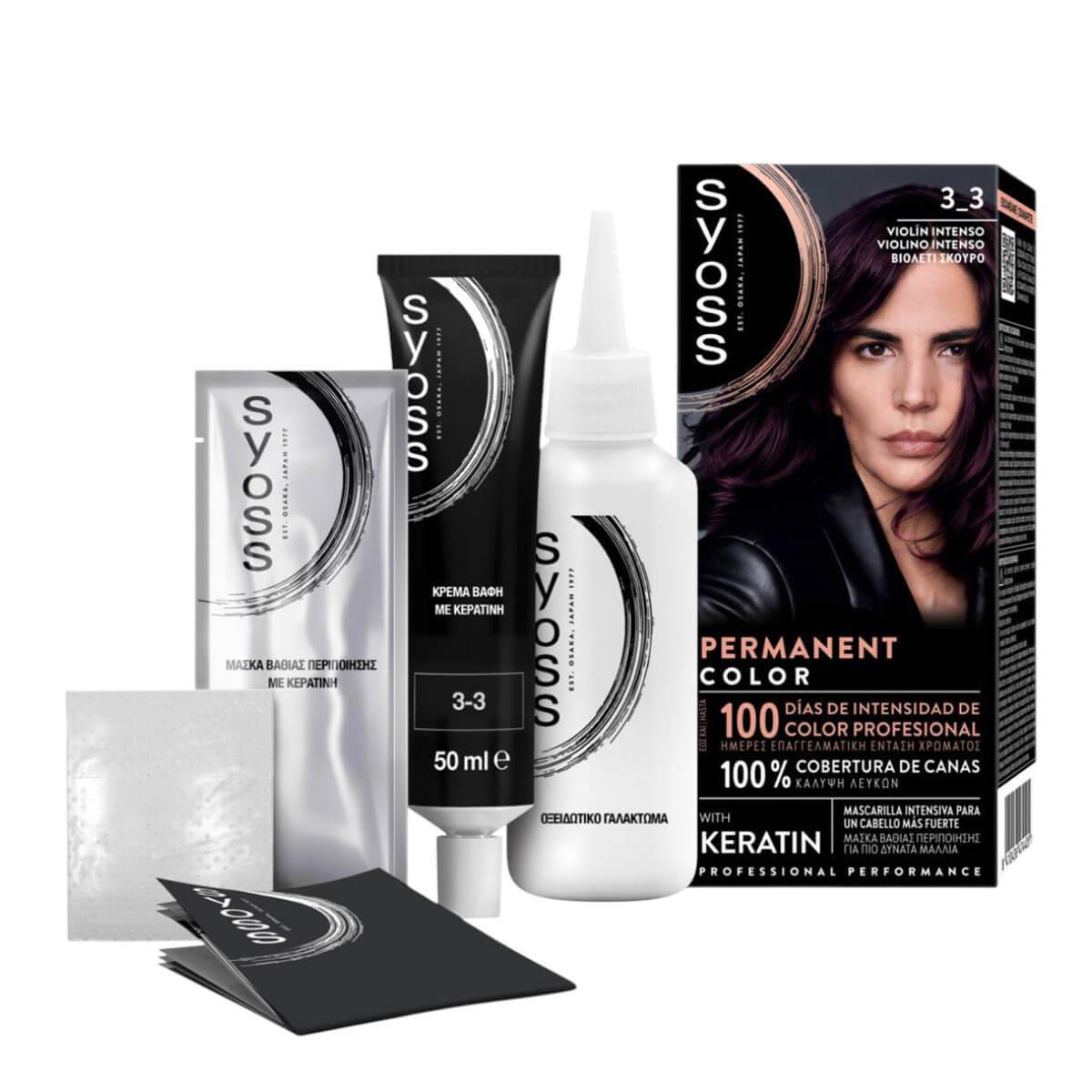 Permanent hair dye 3-3 dark violet Syoss