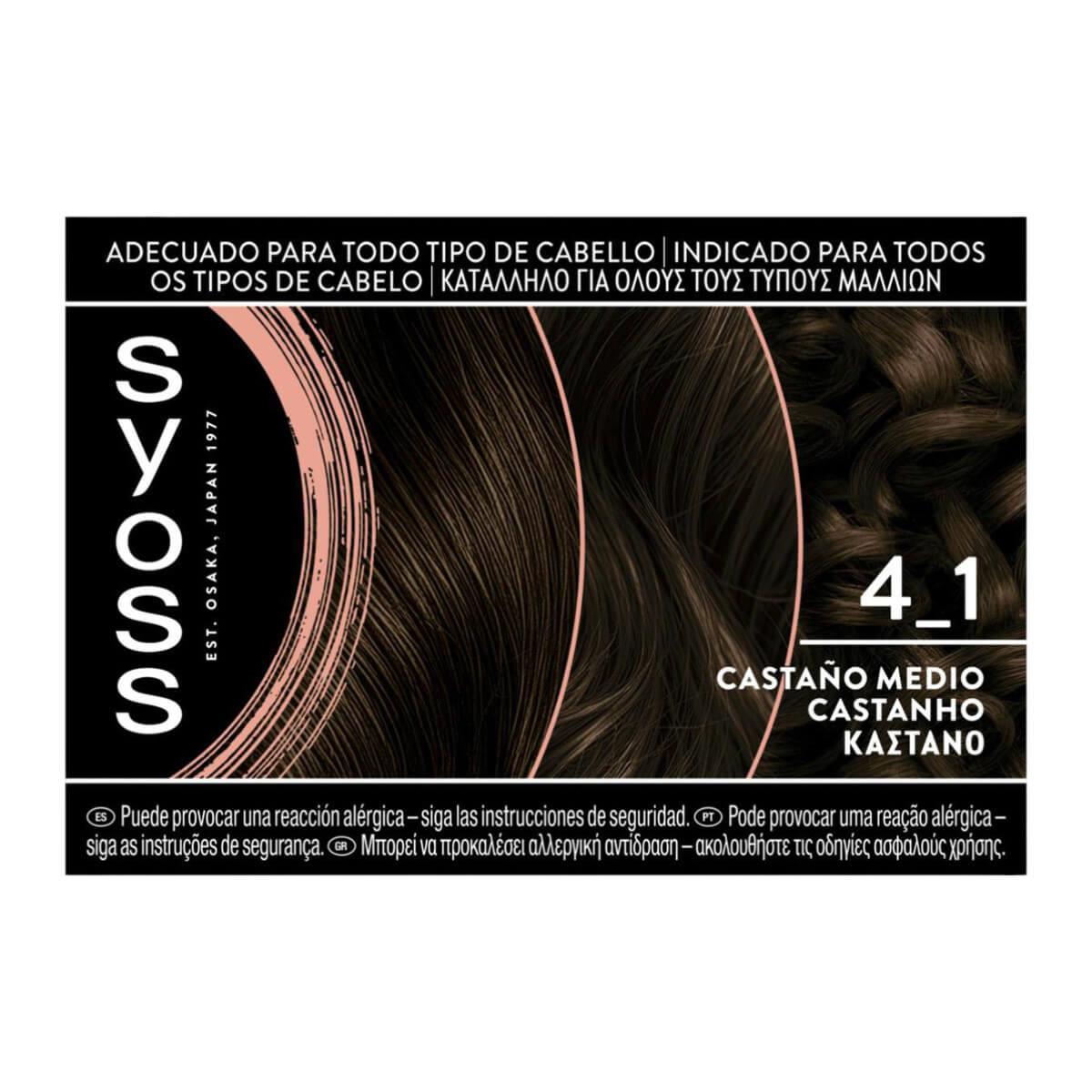 Permanent hair dye 4-1 brown Syoss