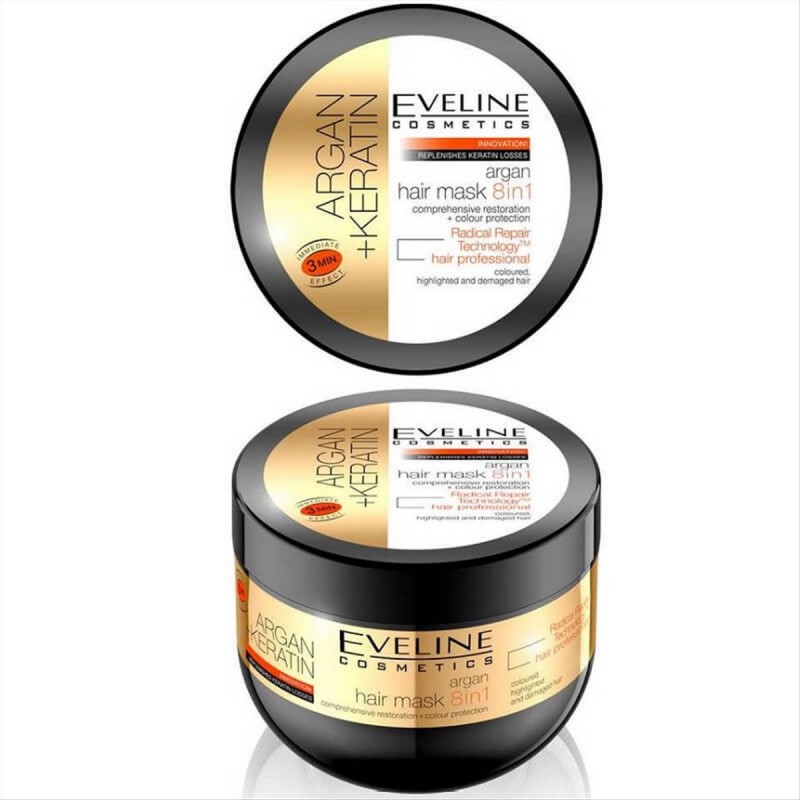 Eveline Keratin Argan Hair Mask 8in1 300ml