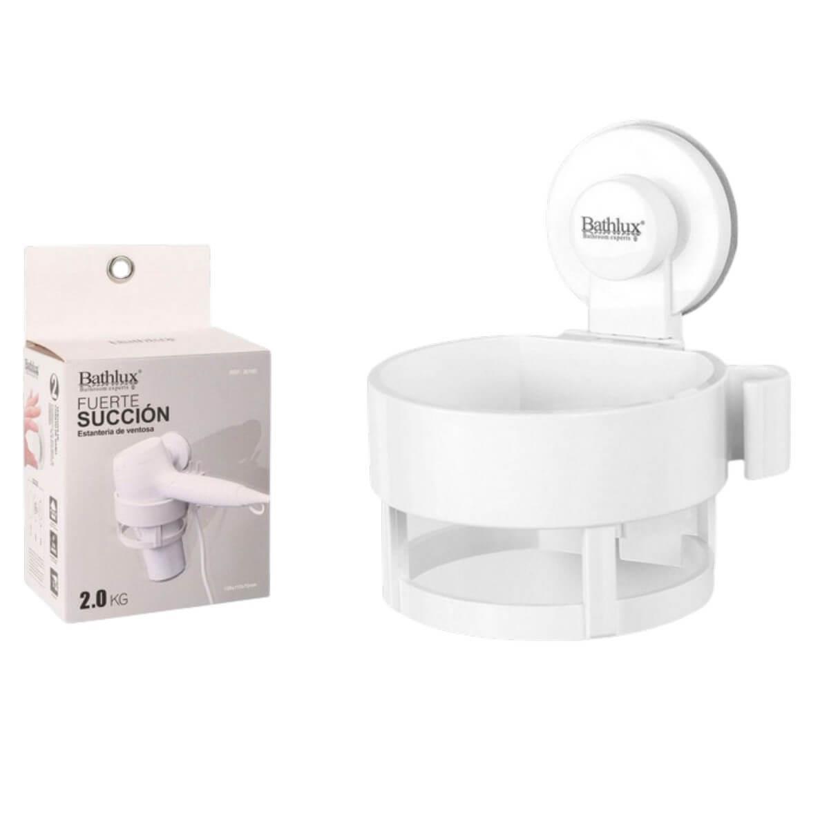 Bathlux suction cup holder for hairdryer