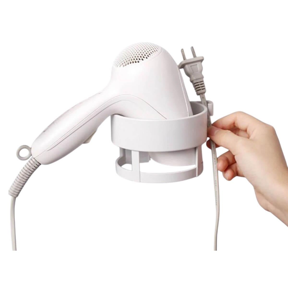 Bathlux suction cup holder for hairdryer