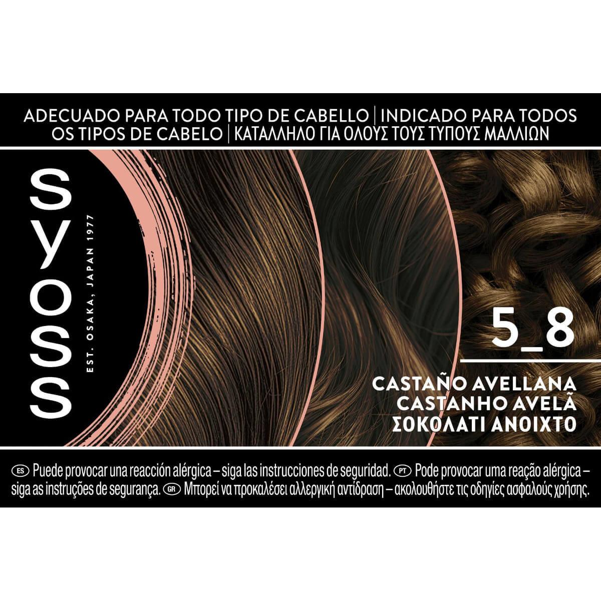 Permanent hair dye 4-8 light chocolate Syoss