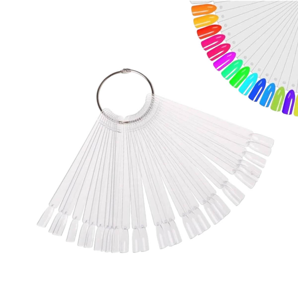 Δειγματολόγιο Νυχιών Διάφανα 50 θέσεων MakeUP Posture