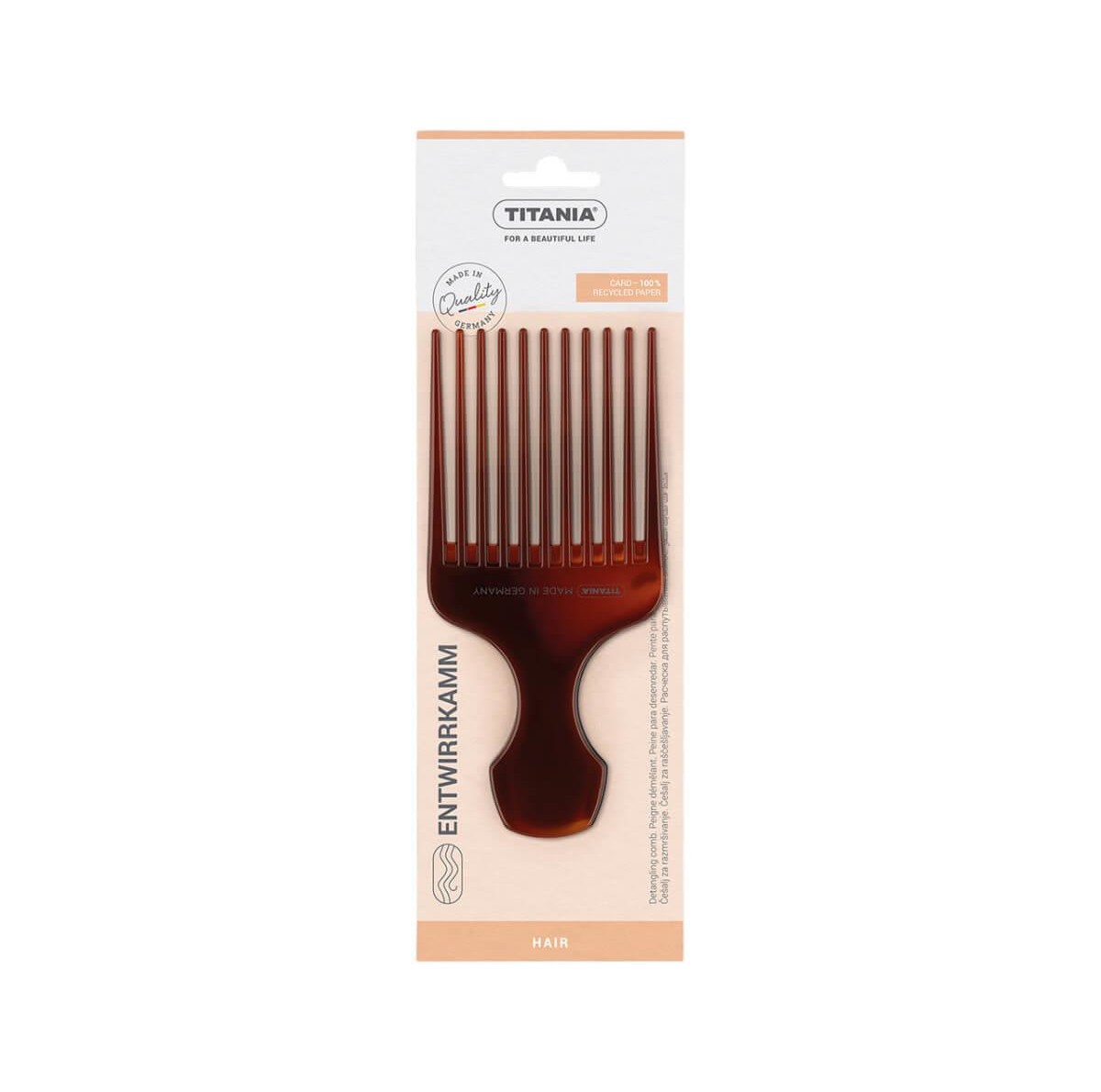 Fork comb with handle 15cm 1805/8 Titania