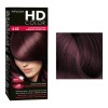 Σετ βαφής HD Color 4.62 καστανό κόκκινο ιριζέ 60ml Farcom
