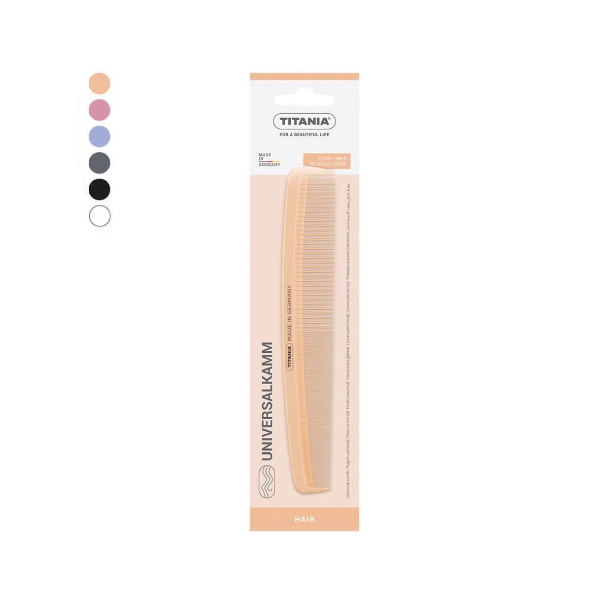 Hair comb 17.2cm Titania