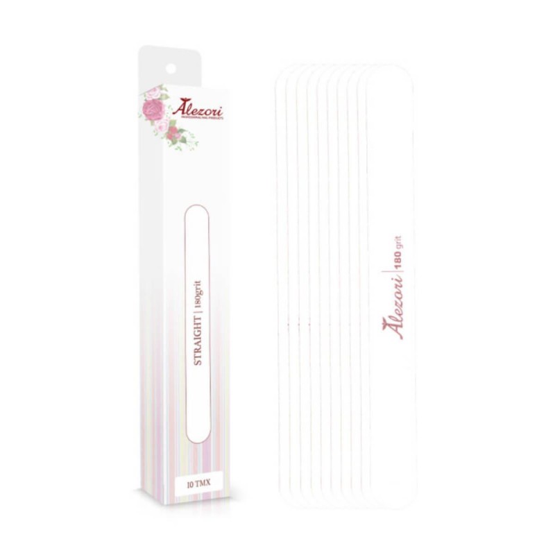 Ανταλλακτικές αυτοκόλλητες λίμες straight 180 grit 10pcs