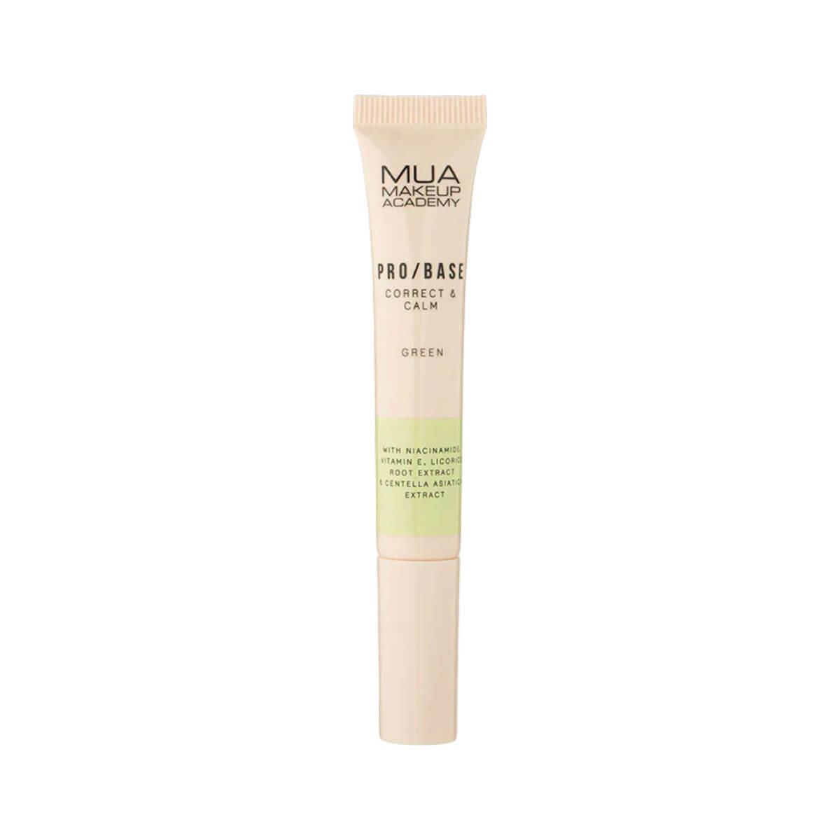 Pro/base correct & calm green MUA