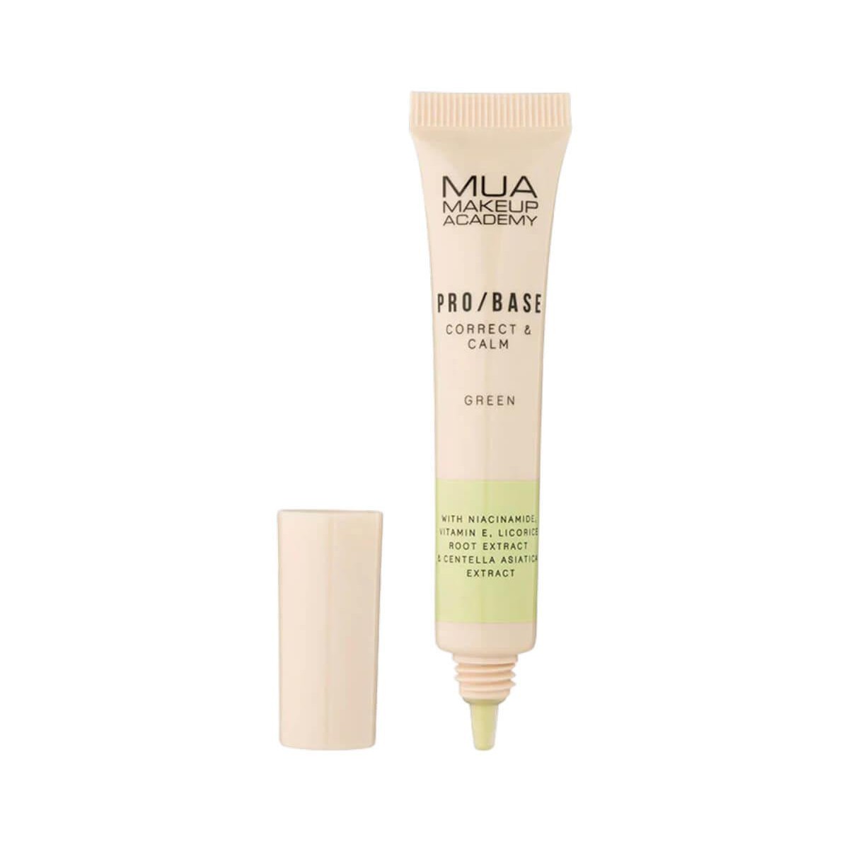 Pro/base correct & calm green MUA