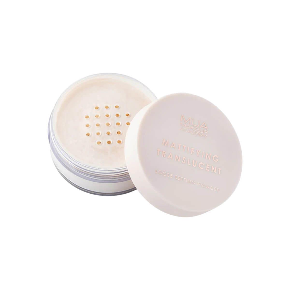 Loose setting powder mattifying translucent MUA