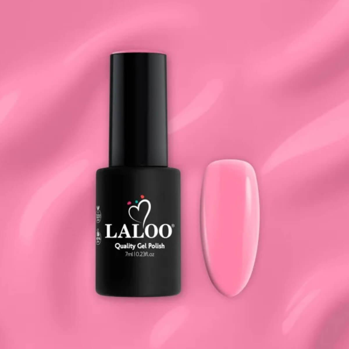 Ημιμόνιμο βερνίκι 136 barbie pink 7ml Laloo