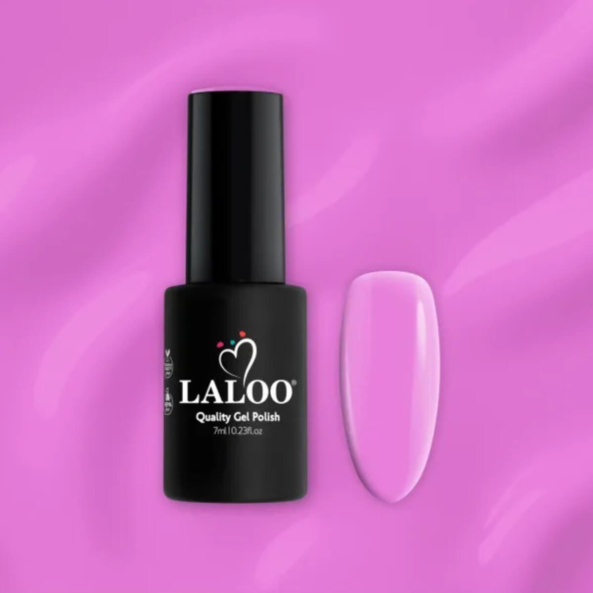 Ημιμόνιμο βερνίκι 560 party purple 7ml Laloo