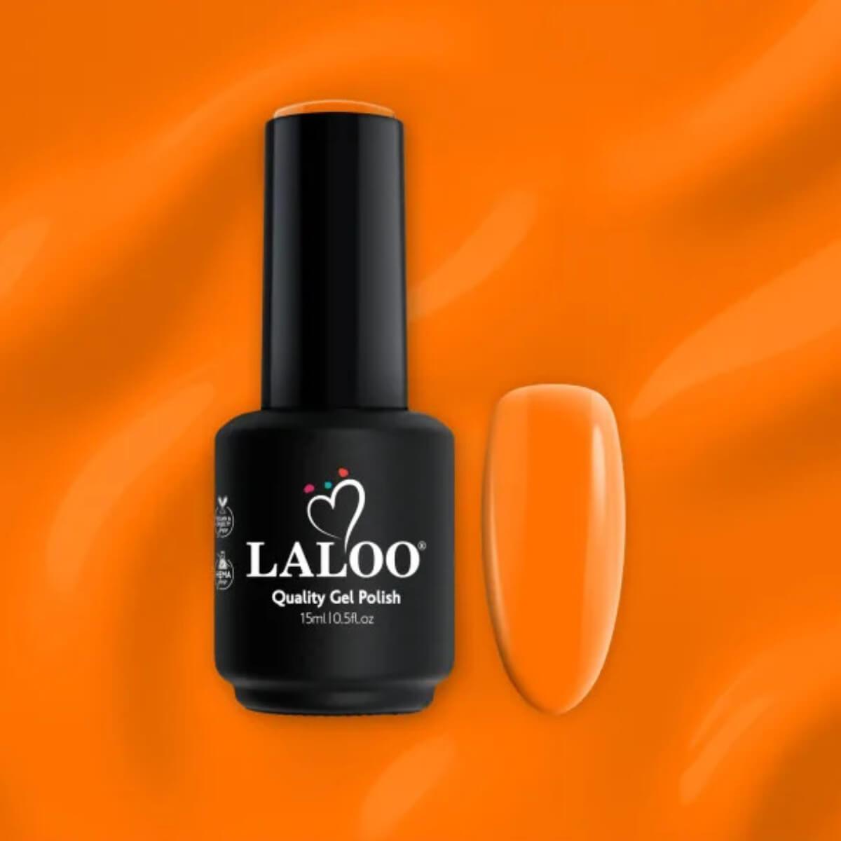 Ημιμόνιμο βερνίκι 501 πορτοκαλί neon 15ml Laloo