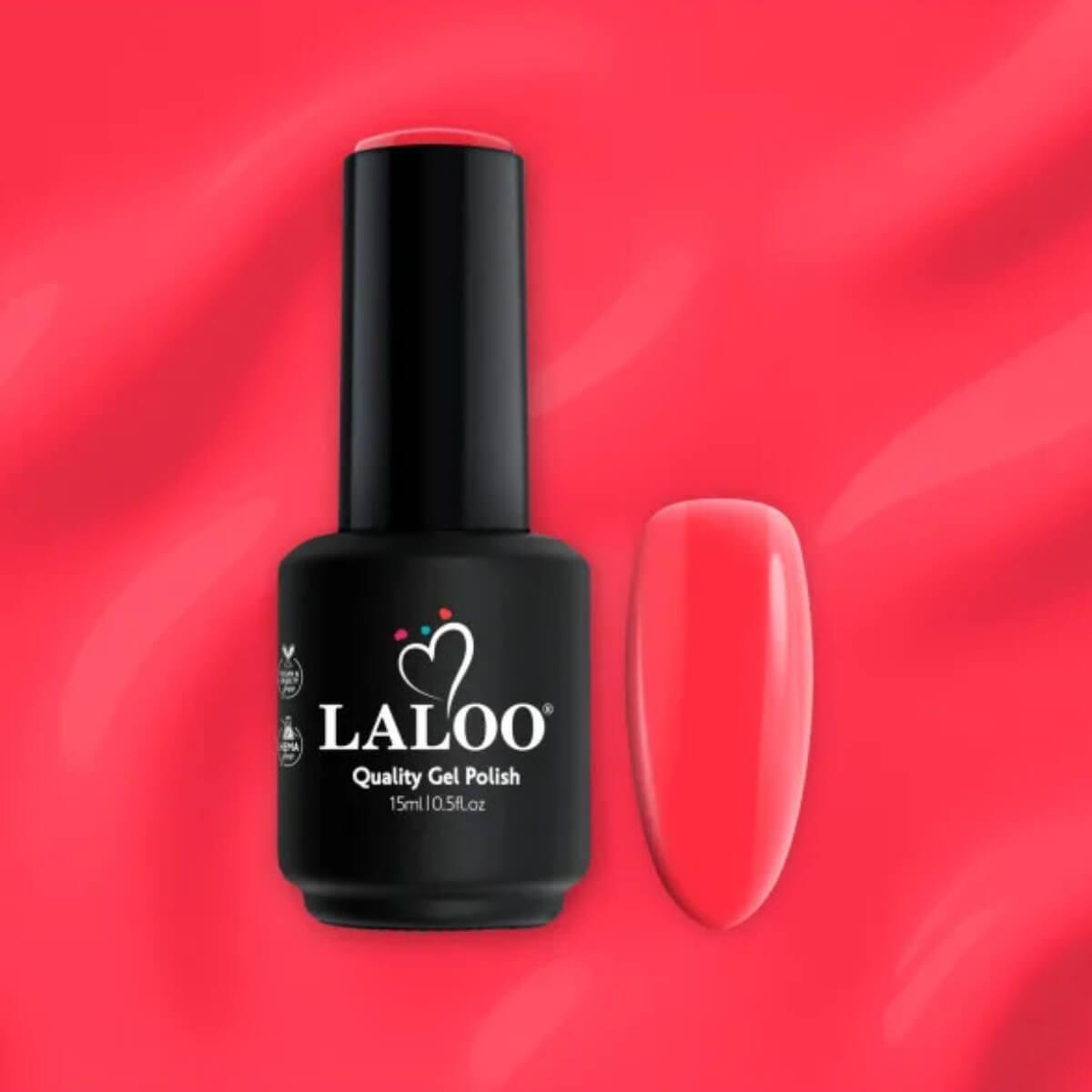 Ημιμόνιμο βερνίκι 611 tropical tango 15ml Laloo