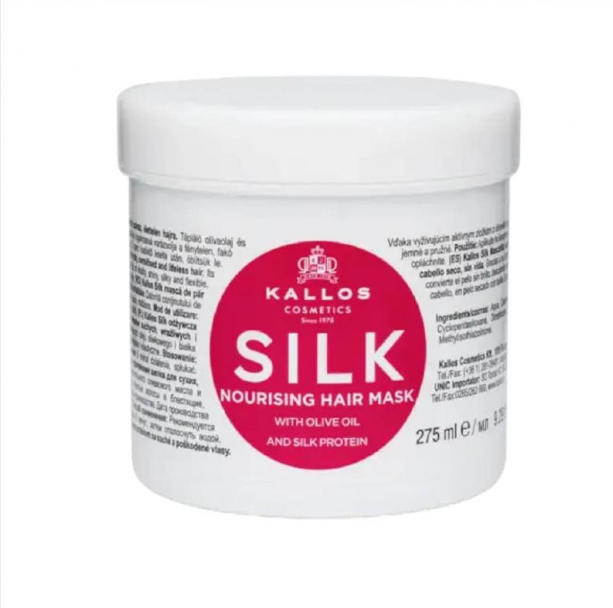 Μάσκα μαλλιών Kallos Silk 275 ml