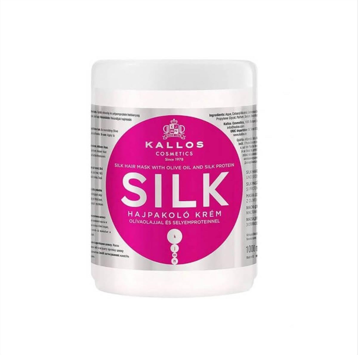 Μάσκα μαλλιών Kallos Silk 1000 ml