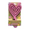 Detangling hair brush small heart pink Biofriendly