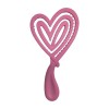 Detangling hair brush small heart pink Biofriendly