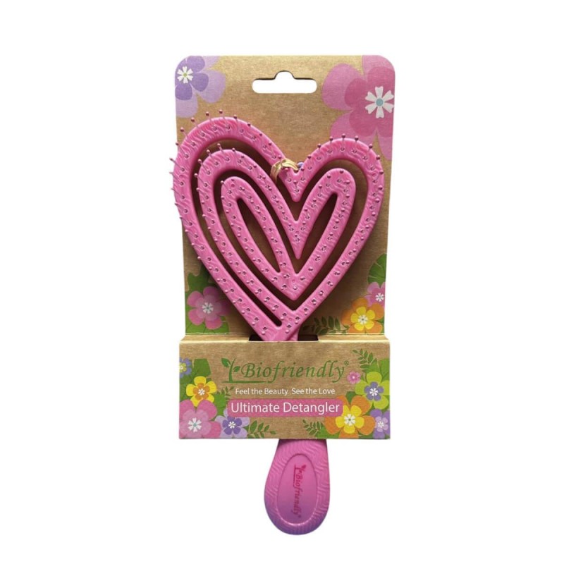 Βούρτσα μαλλιών αέρος big heart pink Biofriendly