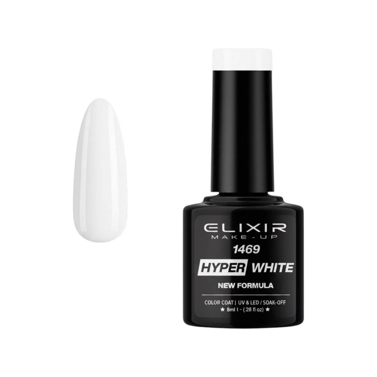 Ημιμόνιμο βερνίκι 1469 hyper white 8ml Elixir