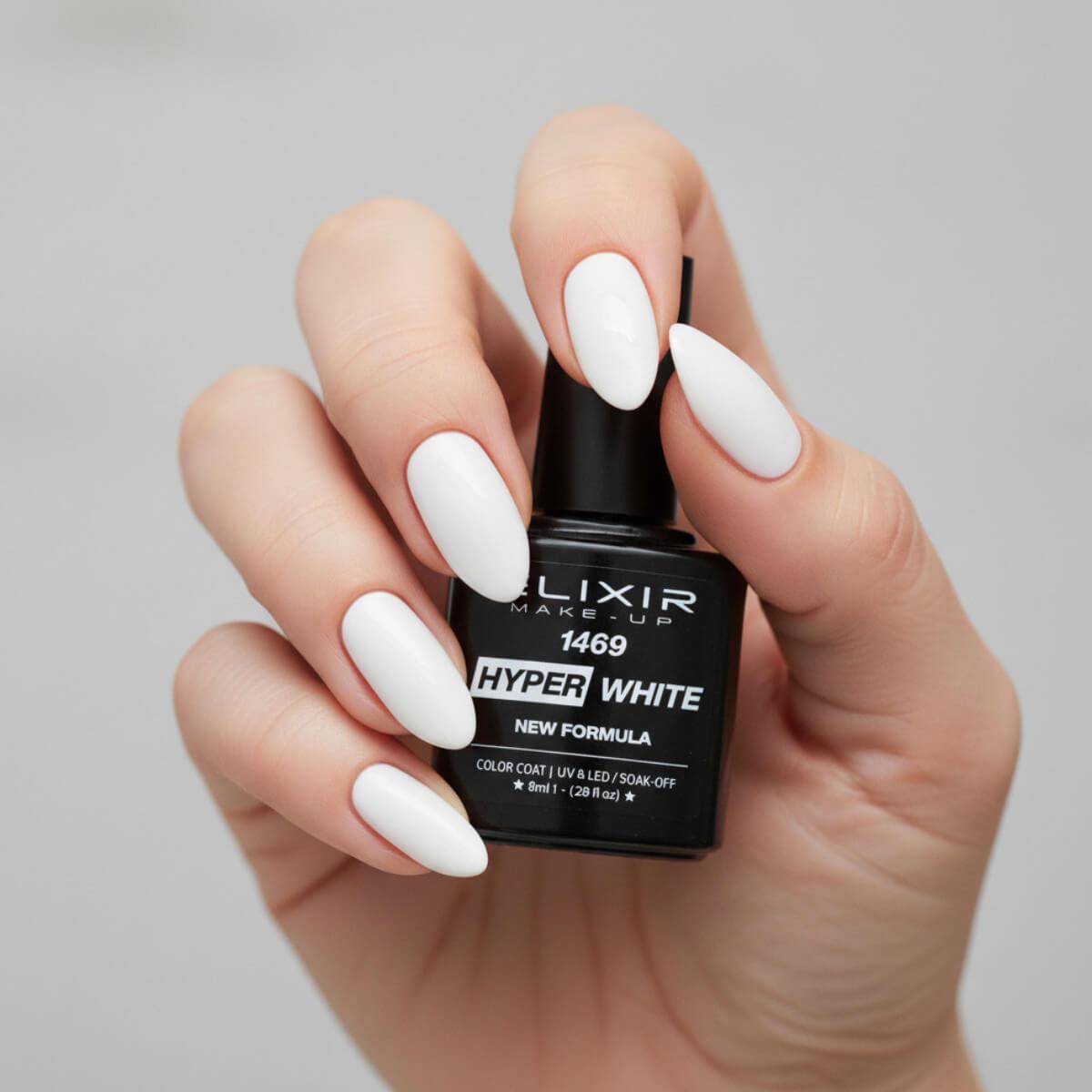 Ημιμόνιμο βερνίκι 1469 hyper white 8ml Elixir