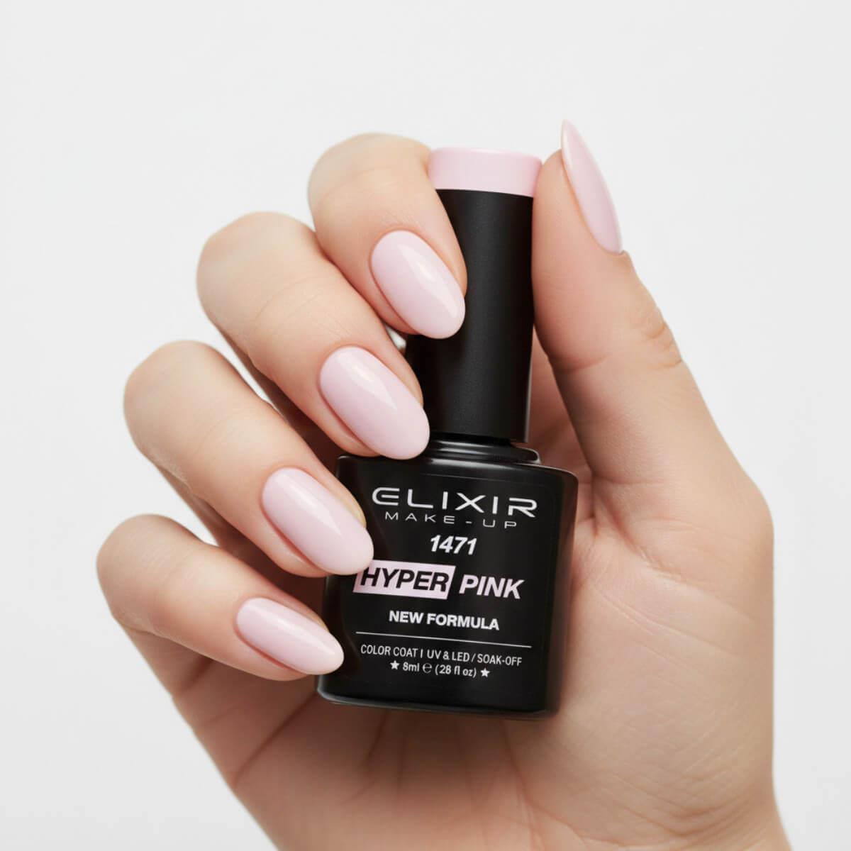 Ημιμόνιμο βερνίκι 1171 hyper pink 8ml Elixir