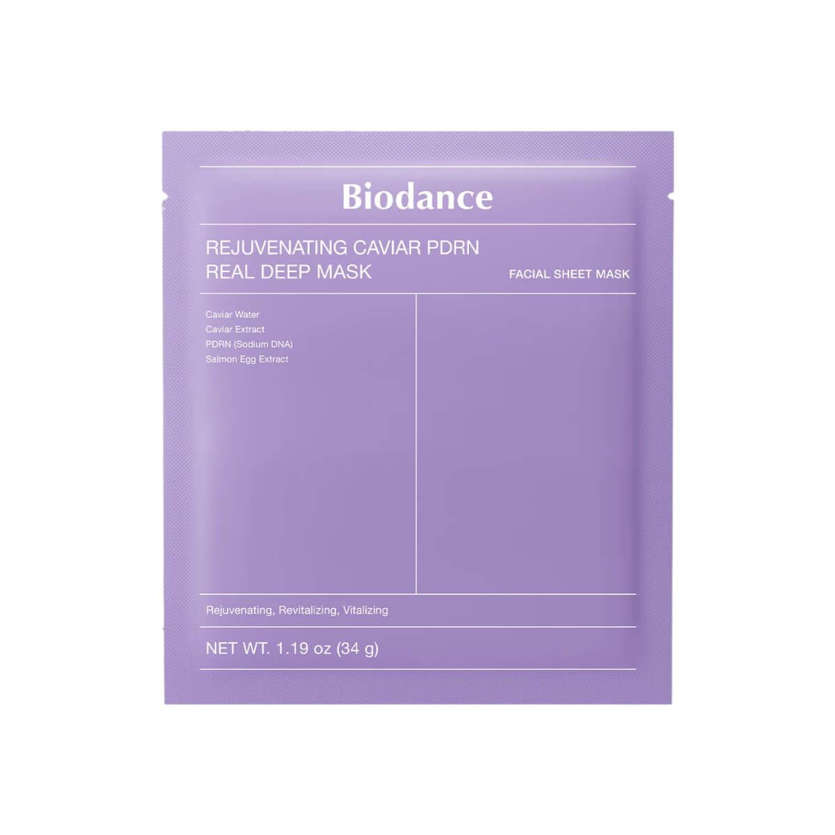 Rejuvenating caviar PDRN real deep mask 34g Biodance