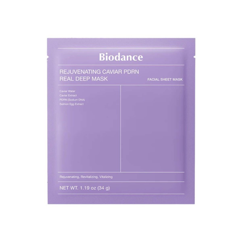 Rejuvenating caviar PDRN real deep mask 34g Biodance