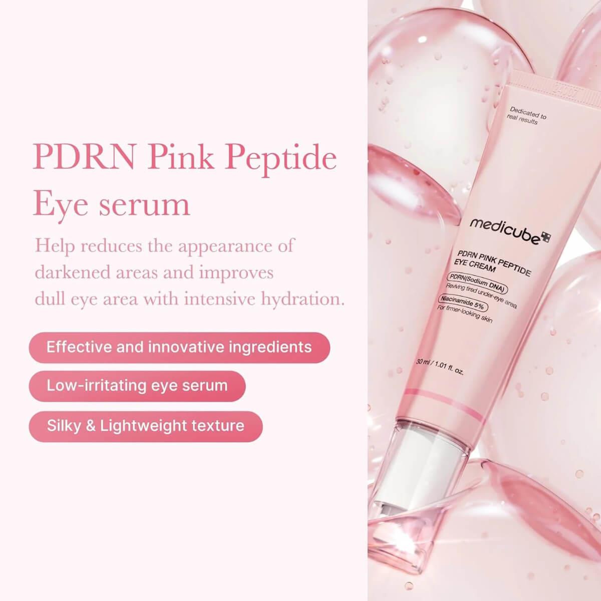 PDRN pink peptide eye cream 30ml Medicube