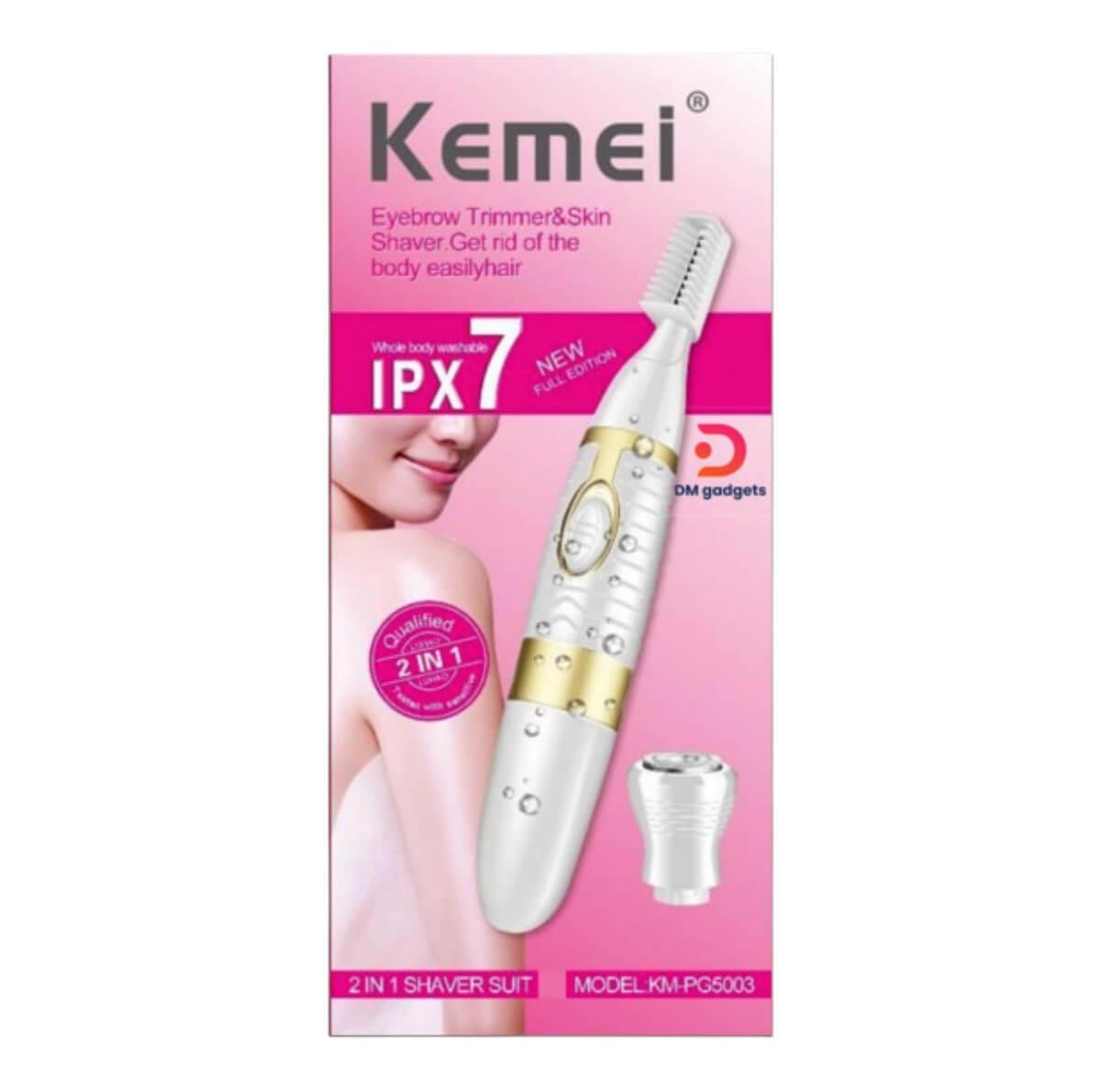 Kemei Eyebrow Trimmer & Skin Shaver KM-PG5003
