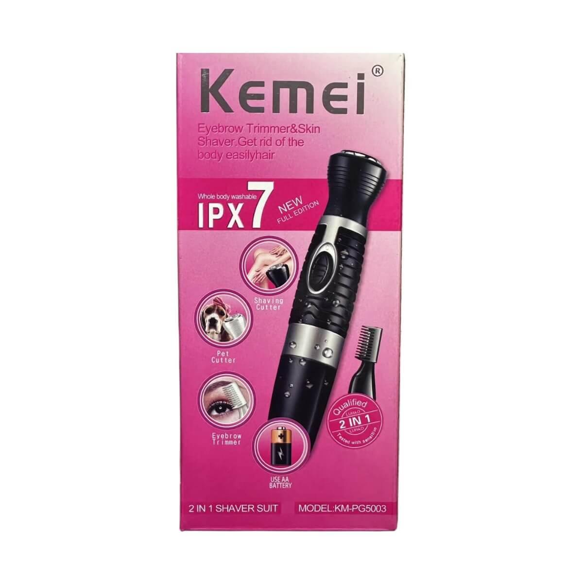 Kemei Eyebrow Trimmer & Skin Shaver KM-PG5003
