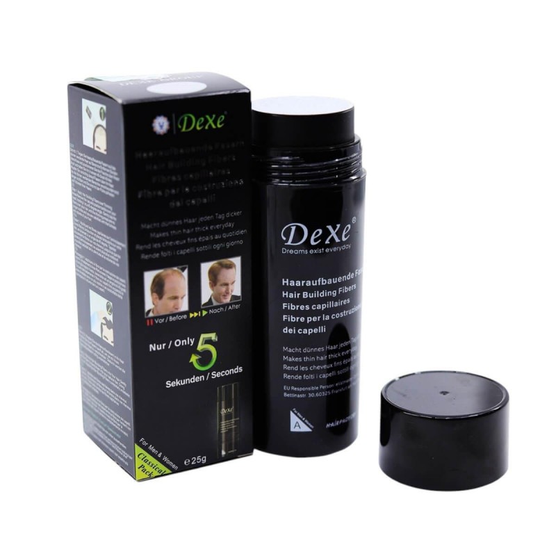 Ίνες αραίωσης μαλλιών κερατίνης #2 dark brown 25g Dexe