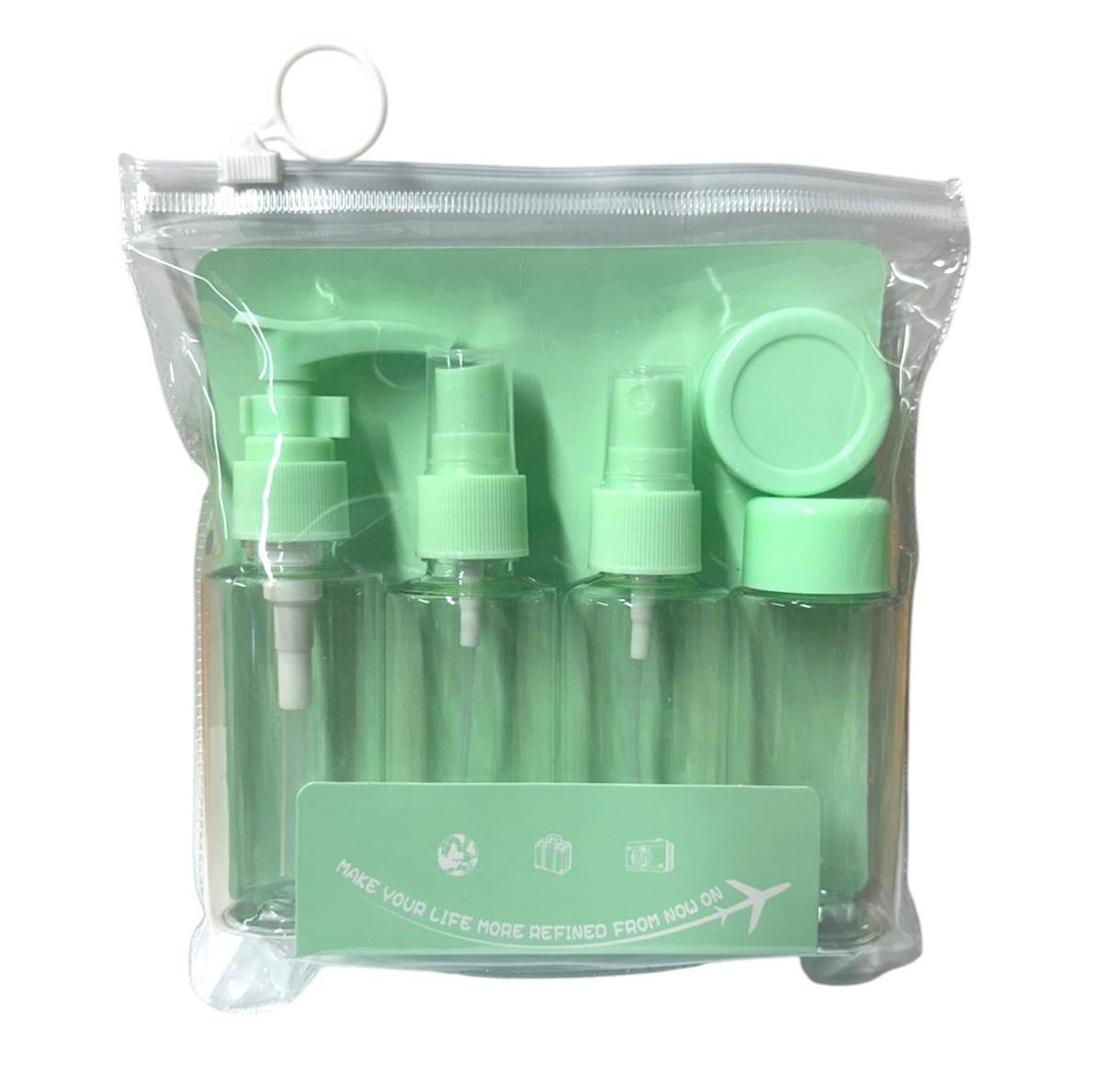 Travel bottle set with case 5pcs