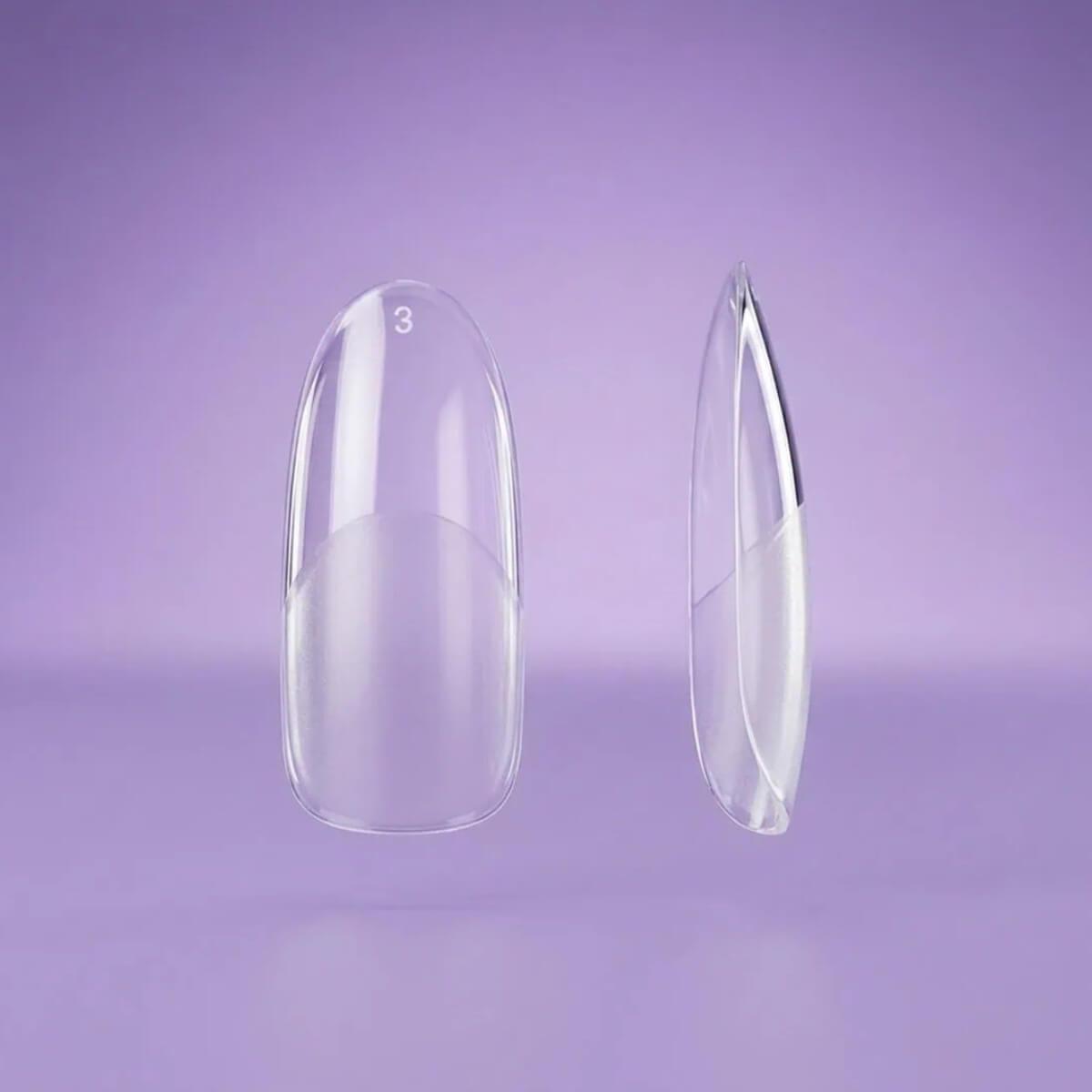Half buffed soft gel tips oval 504pcs Vi Pro