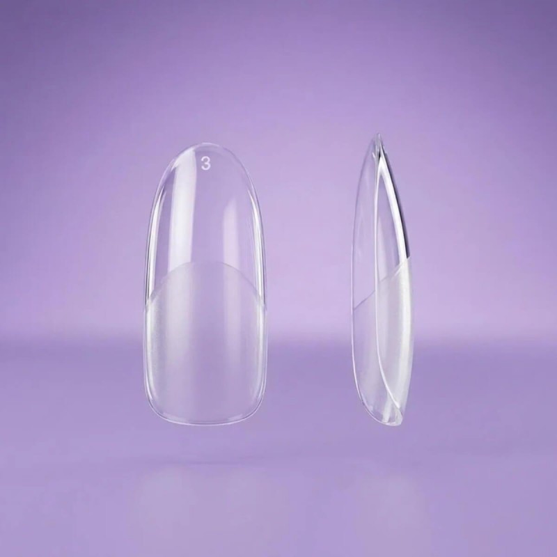 Half buffed soft gel tips oval 504pcs Vi Pro
