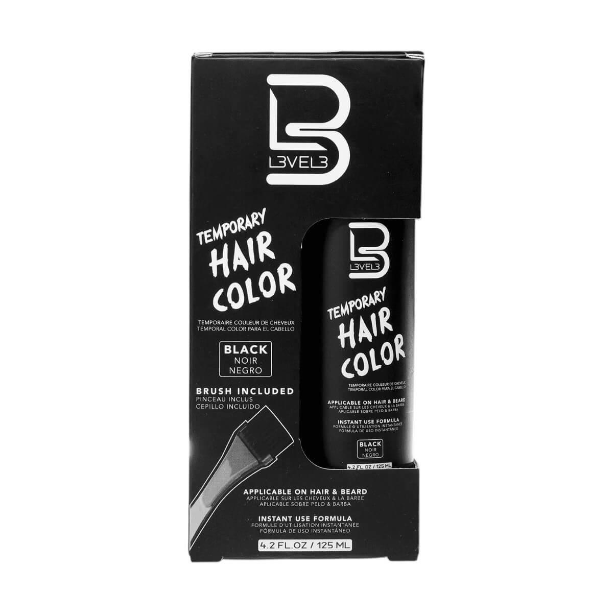 L3VEL3 Temporary Beard Color Black 125ml