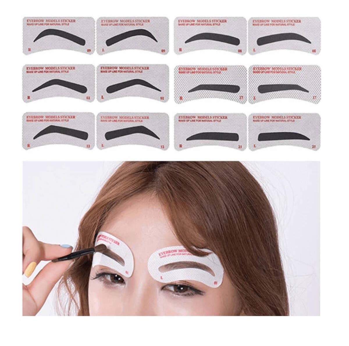 Eyebrow Stencil Stickers