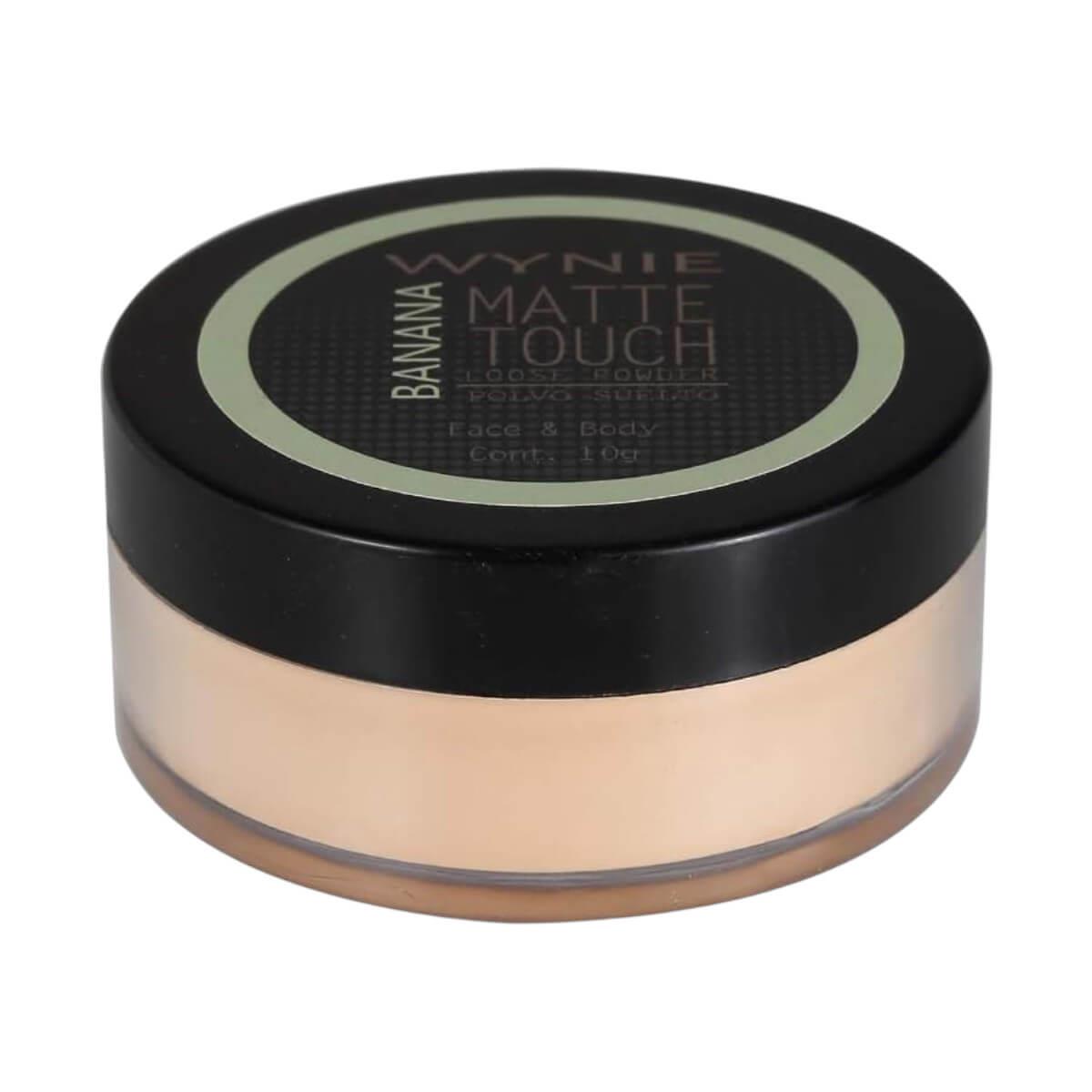 Loose powder matte touch face & body 02 banana 10g Wynie