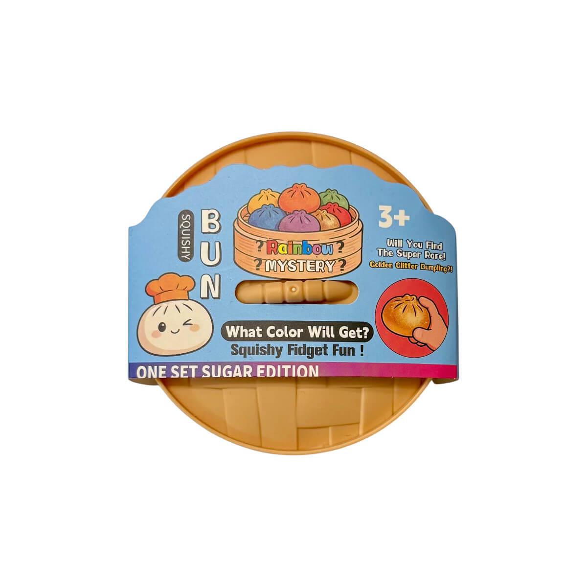 Squishy fidget bun 1pc Rainbow Mystery