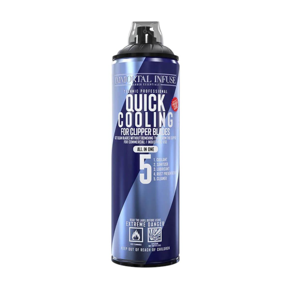 Quick Cooling 5 in 1 for Clipper and Trimmer Blades 500ml Immortal