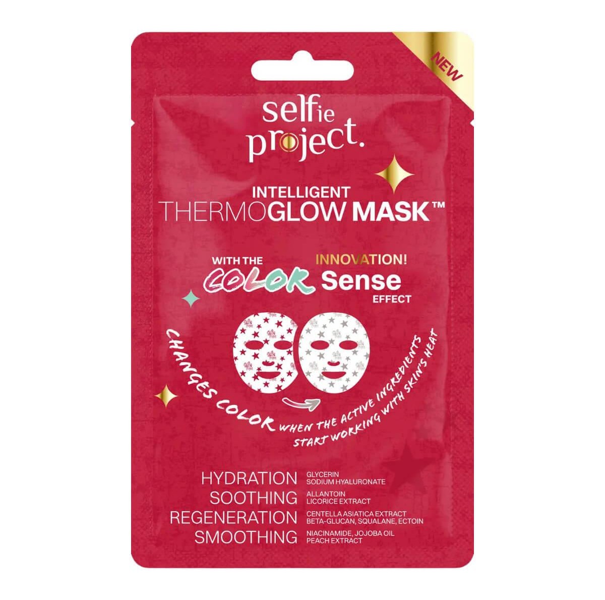 Thermo glow intelligent mask 1pcs Selfie Project