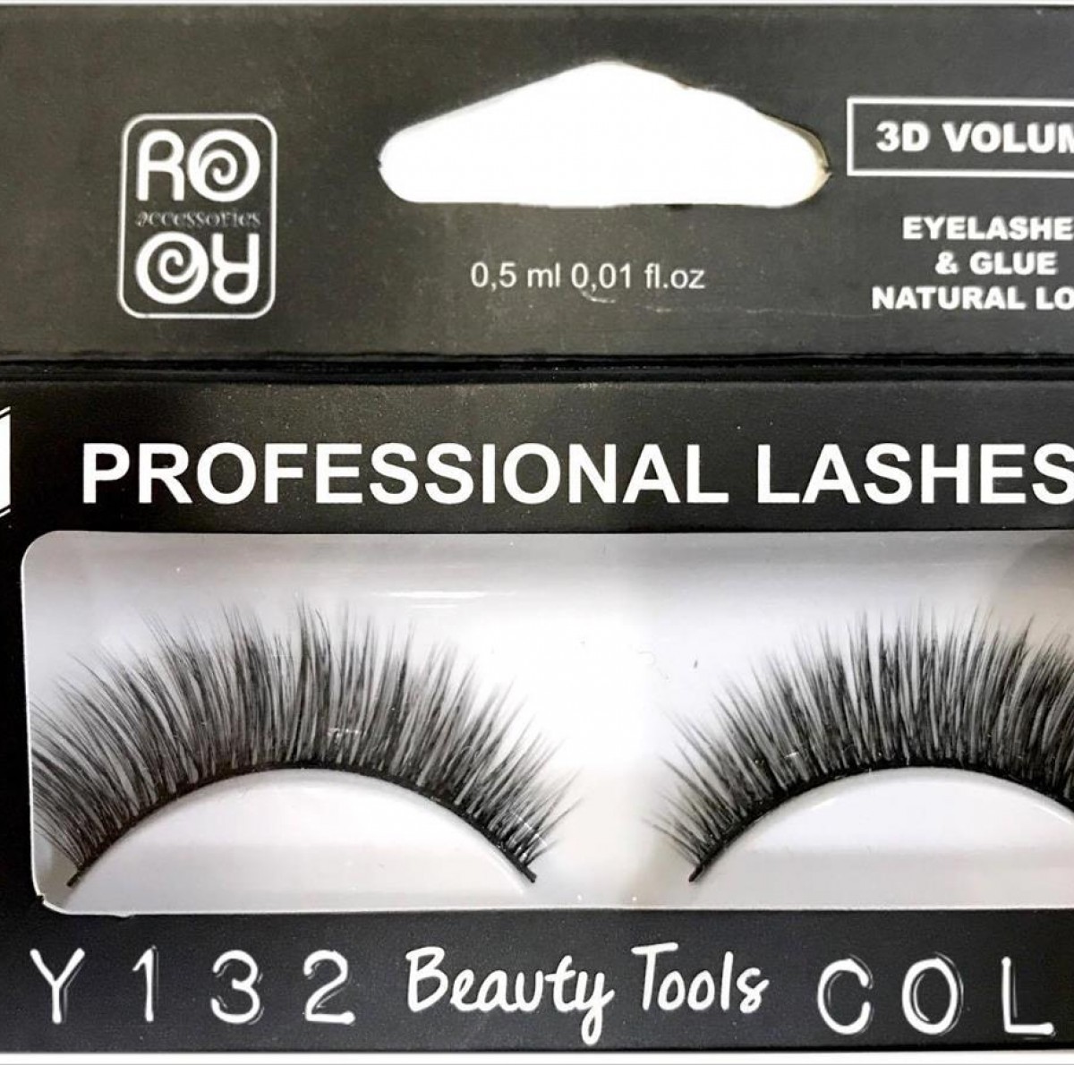 3D RORO eyelashes with glue EY132