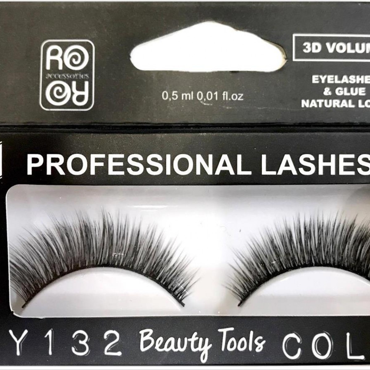 3D RORO eyelashes with glue EY132