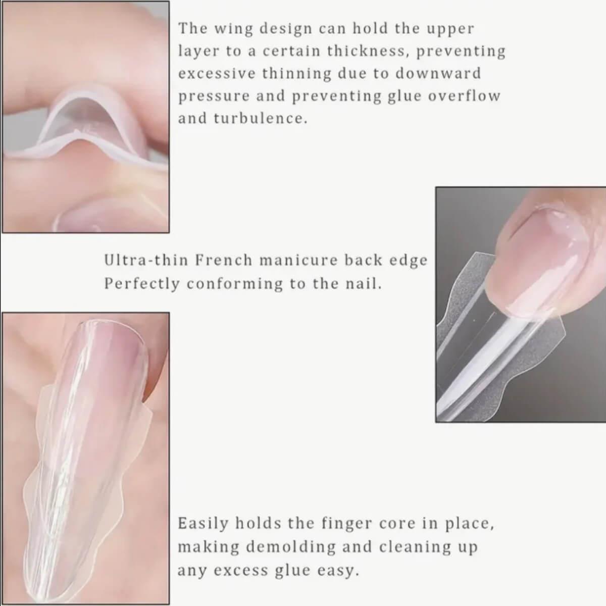 Sandwich nail dual forms almond 240pcs