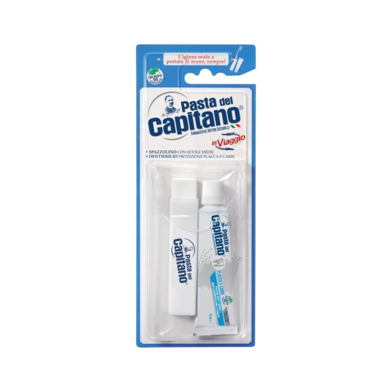 Travel kit οδοντόβουρτσα & οδοντόκρεμα 25ml Pasta Del Capitano